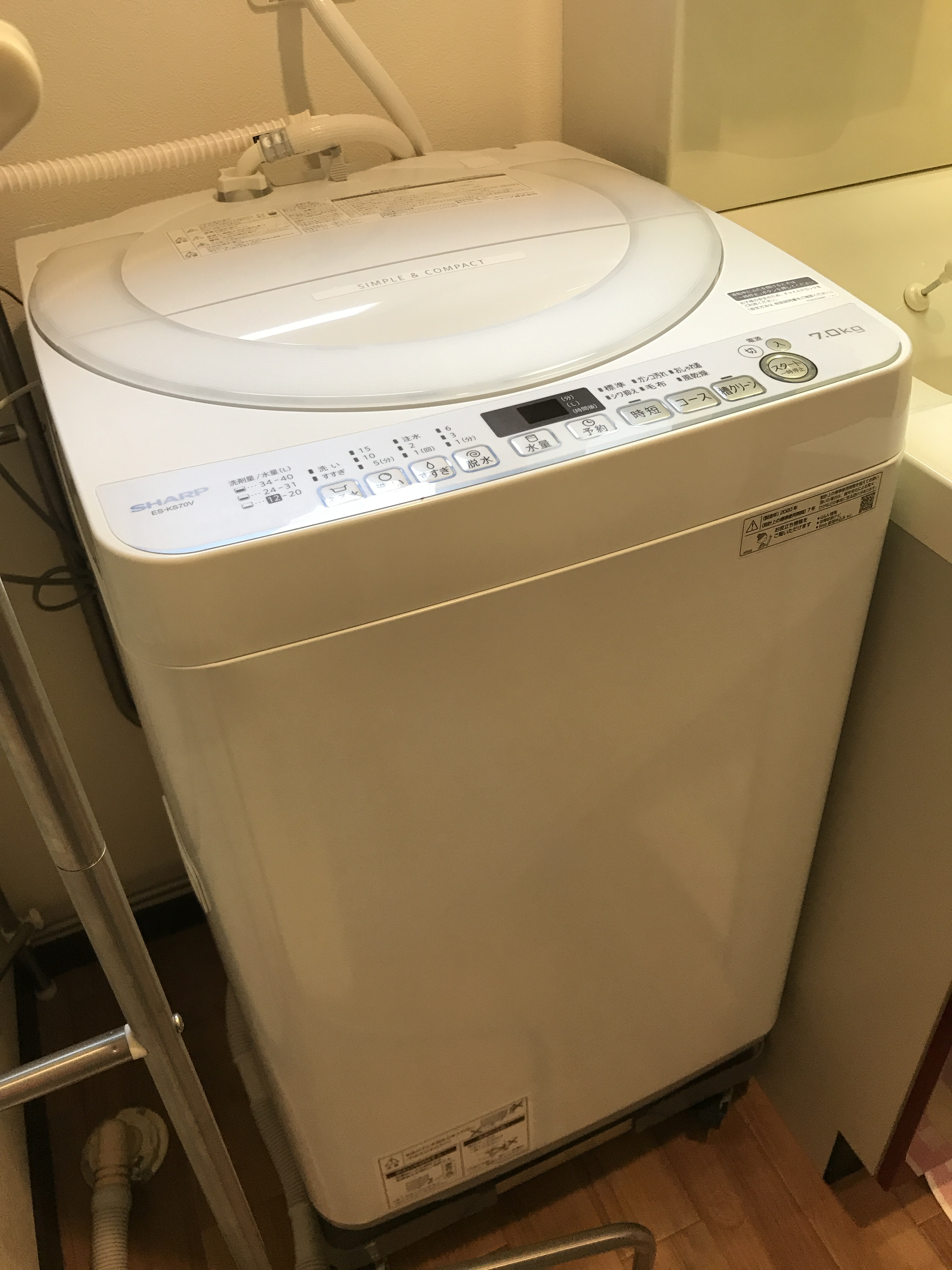 ドラム式洗濯乾燥機が壊れたから清潔でシンプルな縦型洗濯機に買い替え 